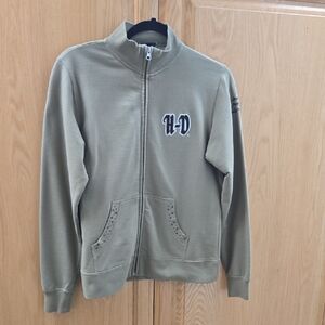 Harley-Davidson Olive Green Women's Zip-Up Hoodie